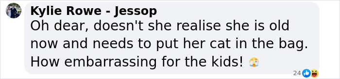 Comment on a social media post discussing shaving underarm hair.