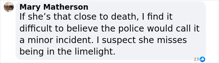 Text message questioning claims about Prince Andrew&rsquo;s accuser and police response.