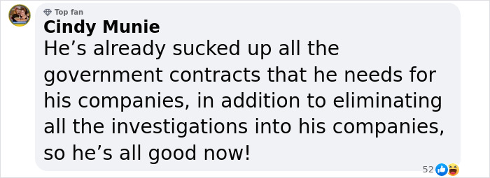 Social media comment discussing Elon Musk and DOGE step down.