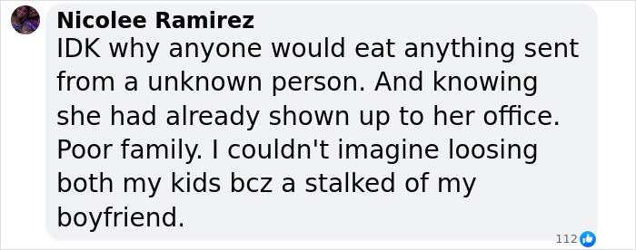 Nicolee Ramirez comments on a Facebook post about poisoned Easter gifts affecting a family. Nicolee Ramirez comments on a Facebook post about poisoned Easter gifts affecting a family.