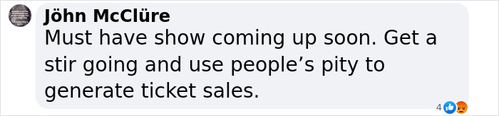 Comment by John McClure about generating ticket sales.