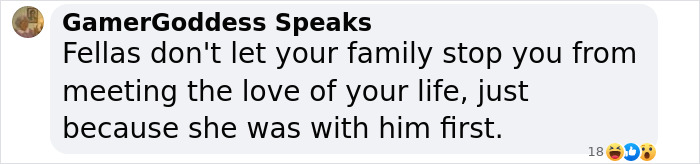 GamerGoddess Speaks message about family and love choices, relating to a 64-year-old film legend's romance decision.
