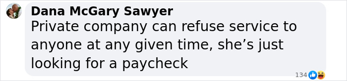 Comment on restaurant lawsuit over woman's "revealing" outfit.