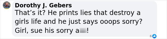 Comment on Dave Portnoy apology for ruined life rumor, with user expressing anger.