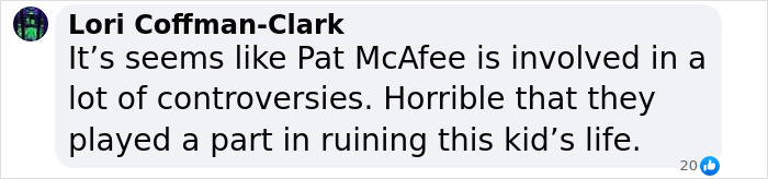 Comment criticizing involvement in controversies and impact on student's life.