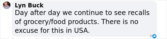 Text about food recalls in the USA emphasizes consumer concerns.