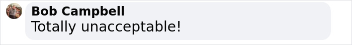 Comment by Bob Campbell stating 'Totally unacceptable' related to Pennsylvania Governor's Mansion fire. Comment by Bob Campbell stating 'Totally unacceptable' related to Pennsylvania Governor's Mansion fire.