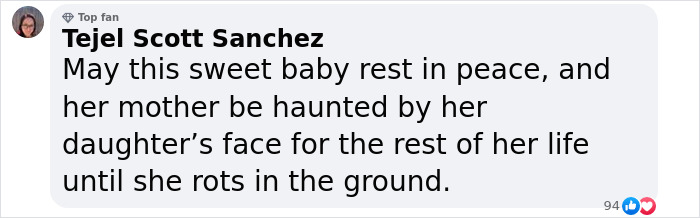 Comment expressing anger towards a mother involved in a canal crash tragedy.