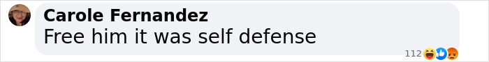 Comment by Carole Fernandez discussing Austin Metcalf conspiracy theory in context of self-defense. Comment by Carole Fernandez discussing Austin Metcalf conspiracy theory in context of self-defense.