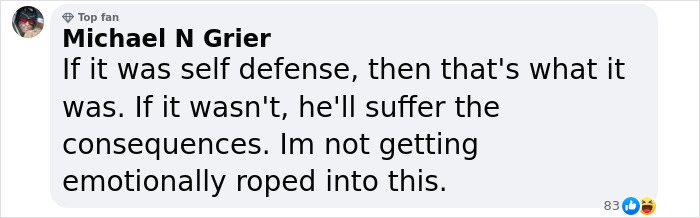 Comment by Michael N Grier addressing Austin Metcalf conspiracy, mentioning self-defense and consequences. Comment by Michael N Grier addressing Austin Metcalf conspiracy, mentioning self-defense and consequences.