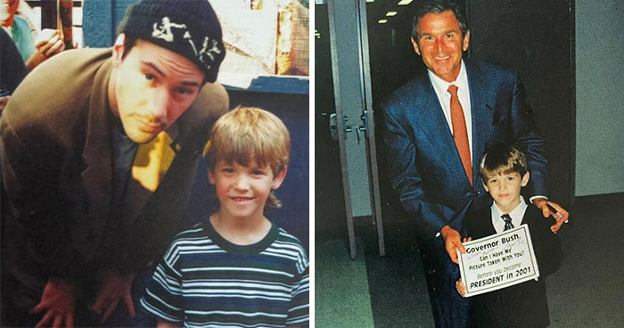 This Guy Has An Ongoing Photo Series With Celebrities Since He Was A Kid (28 New Pics)