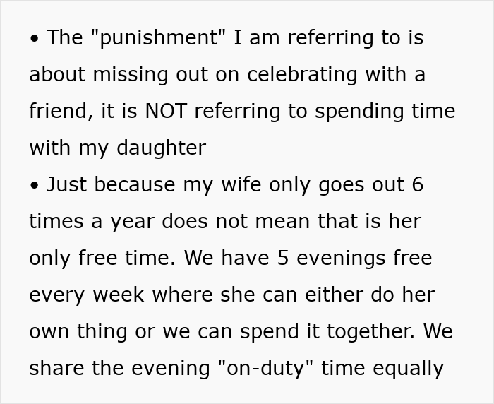 Man Refuses To Watch Daughter On Wife’s Night Out: “A Form Of Punishment” Man Refuses To Watch Daughter On Wife’s Night Out: “A Form Of Punishment”