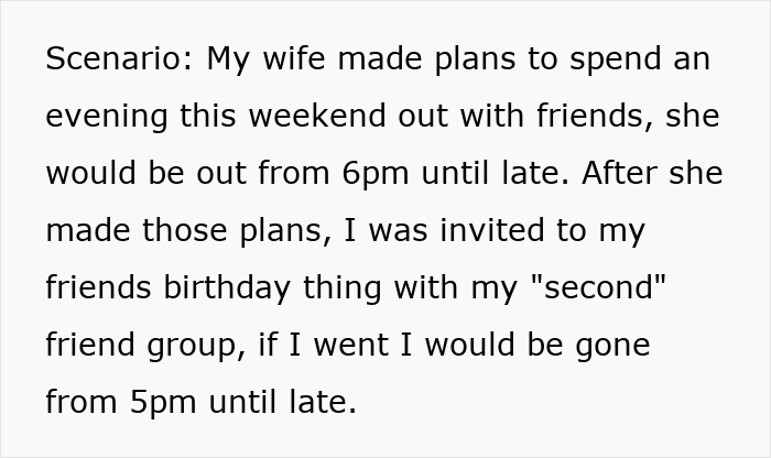 Man Refuses To Watch Daughter On Wife’s Night Out: “A Form Of Punishment” Man Refuses To Watch Daughter On Wife’s Night Out: “A Form Of Punishment”