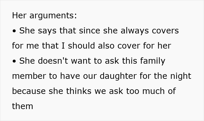 Man Refuses To Watch Daughter On Wife’s Night Out: “A Form Of Punishment” Man Refuses To Watch Daughter On Wife’s Night Out: “A Form Of Punishment”