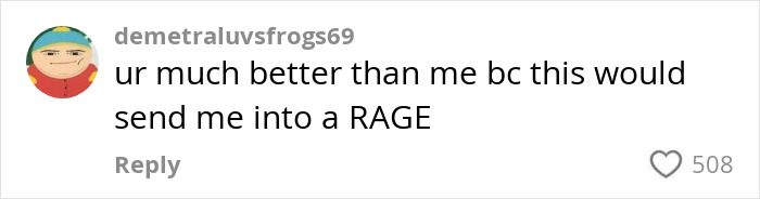 Comment discussing frustration about roommate's boyfriend issue.