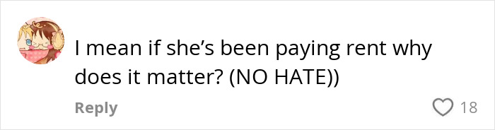 Online advice comment about roommate's boyfriend situation.