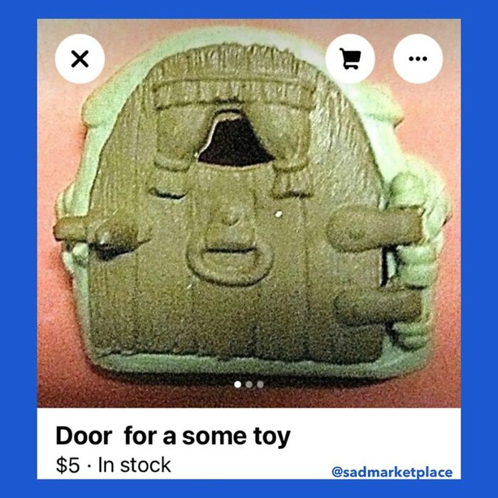 Random listing on Facebook Marketplace of a toy door for sale.