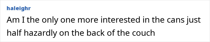 Comment about cans on a couch related to Selena Gomez and Benny Blanco's intimate life.