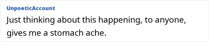 Text showing a comment about feeling uneasy regarding the "husband stitch" situation.