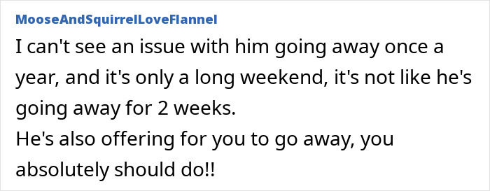 "Please Don't Be That Wife": Mom Doesn't Want Husband Going On 3-Day Bachelor Party