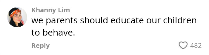 Comment on parenting and child behavior in response to a restaurant incident.