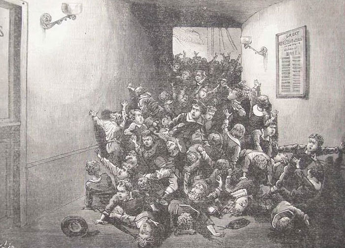 Illustration of a chaotic crowd scene representing one of the significant moments in history many don't realize.