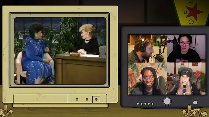 Vintage TV showing a historic interview with hosts discussing moments in history many don’t realize were important.