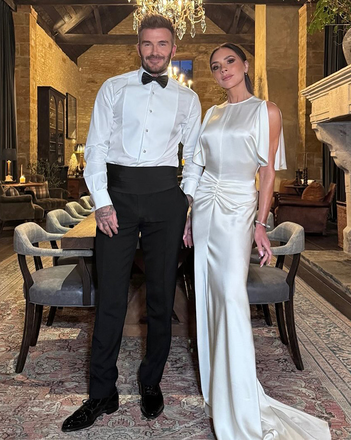 Elegant couple in formal attire, celebrating a birthday.
