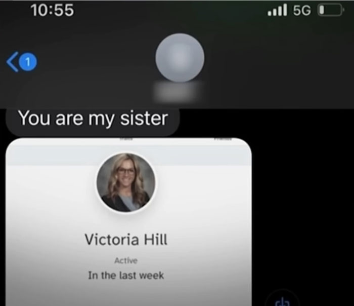 Text message reveals unexpected sibling connection, raising issues of fertility fraud.