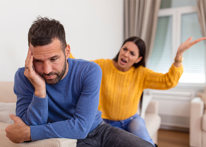 Woman frustrated with husband after years of empty promises, demanding change.