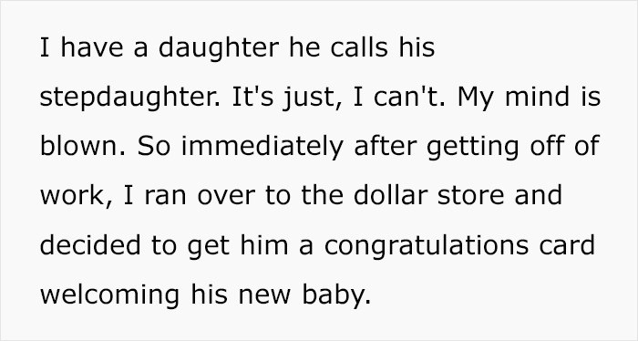 Text recounting a woman&rsquo;s reaction to her boyfriend&rsquo;s cheating with pregnancy results.