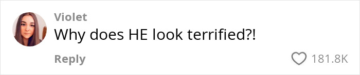 Comment by Violet questioning why "HE" appears terrified, related to phrogging scenario. Comment by Violet questioning why "HE" appears terrified, related to phrogging scenario.
