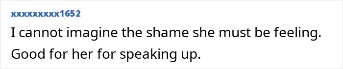 Comment discussing feelings of shame and support related to fertility fraud discovery.