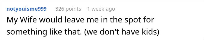 Comment about partner's reaction to secretly pocketed rent money situation, noting absence of children. Comment about partner's reaction to secretly pocketed rent money situation, noting absence of children.