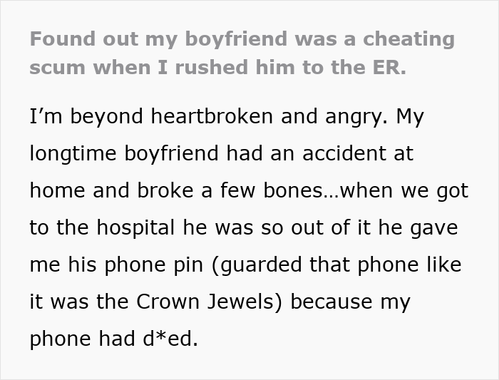 Woman Rushes Boyfriend To ER But Ends Up Saving Herself After Accidentally Checking His Phone