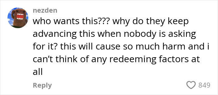 Comment expressing concern about Google's AI model creating incredibly realistic videos and potential harm from its advances.