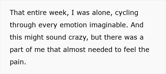 Emotional text describing a girlfriend cycling through emotions after learning truth about boyfriend’s affair. Emotional text describing a girlfriend cycling through emotions after learning truth about boyfriend’s affair.