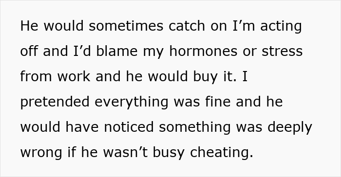 Text excerpt describing a girlfriend pretending everything is fine while suspecting her boyfriend’s affair and planning her exit. Text excerpt describing a girlfriend pretending everything is fine while suspecting her boyfriend’s affair and planning her exit.