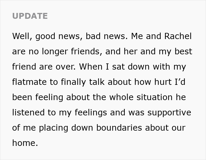 Update text discussing conflict between guy’s girlfriend, roomie eviction, and toxic behavior at home. Update text discussing conflict between guy’s girlfriend, roomie eviction, and toxic behavior at home.
