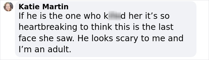 Screenshot of a Facebook comment discussing the heartbreaking and scary nature of the Madeleine McCann case.