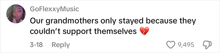 Screenshot of a viral social media comment giving massive praise to a woman advising others not to marry now.