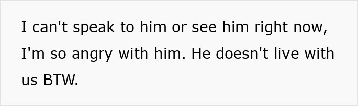 Text message expressing anger over not being able to visit sick father amid conflict about hospital visit. Text message expressing anger over not being able to visit sick father amid conflict about hospital visit.