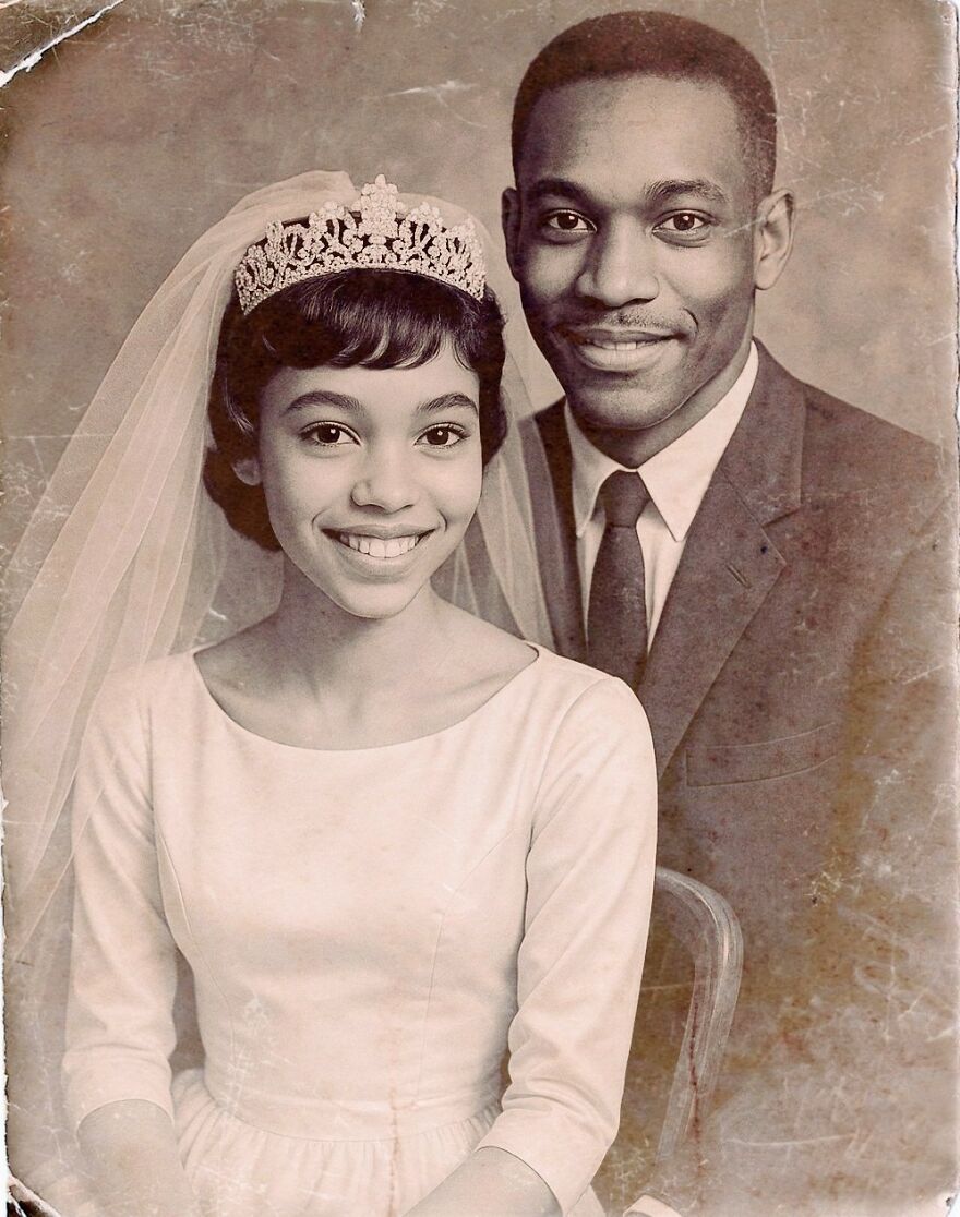 Wedding Photo Of Me And My Late Husband Cassidy, 1966