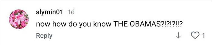 Comment on social media post questioning knowledge about the Obamas with casual tone and capitalized emphasis. Comment on social media post questioning knowledge about the Obamas with casual tone and capitalized emphasis.