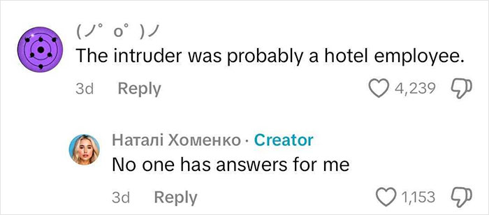 Commenters discussing a stranger phrogging in an attic and a solo traveler spotting someone hiding under a hotel bed.