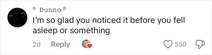 Comment expressing relief after spotting stranger phrogging in attic and person hiding under hotel bed.