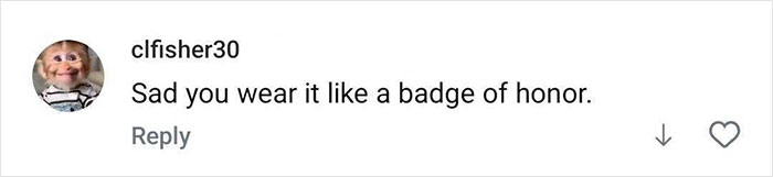 Social media comment on Annie Knight's health issues, mentioning badge of honor, related to hospitalized after sleeping with 583 men. Social media comment on Annie Knight's health issues, mentioning badge of honor, related to hospitalized after sleeping with 583 men.