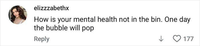 Comment on social media about mental health awareness, highlighting struggles and impending change, with 177 likes. Comment on social media about mental health awareness, highlighting struggles and impending change, with 177 likes.