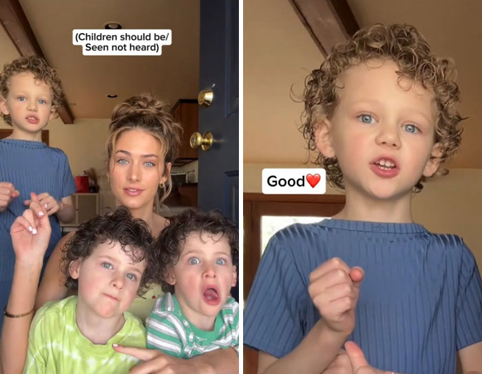 Three children and woman in a home setting completing toxic parenting sentences with healing responses and expressions.