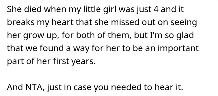 Text about a woman refusing obese mom to babysit newborn, facing backlash for alleged fat shaming controversy.